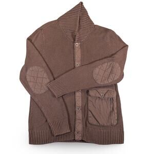 REI Brown Knit Button Front Cardigan Sweater Men’s L